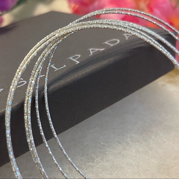 Silpada Sterling Silver ‘Lasting Impression’ Bangle Bracelet Set B3008 - Picture 6 of 16